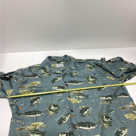 David Carey Originals Bermuda Fish Design Shirt 2XL NWT - Picture 9 of 11